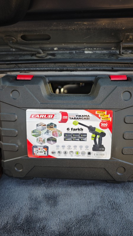 300 Watt Yüksek Basınçlı Çift Bataryalı Oto Yıkama Tabancası 48VOLT
