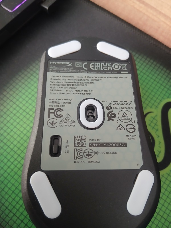 HyperX Pulsefire Haste 2 Core Siyah Kablosuz Gaming Mouse 8R2E6AA