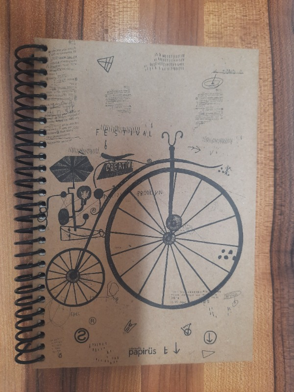 Papirüs Kraft Sert Kapak Defter 100YP 17X24CM Kareli