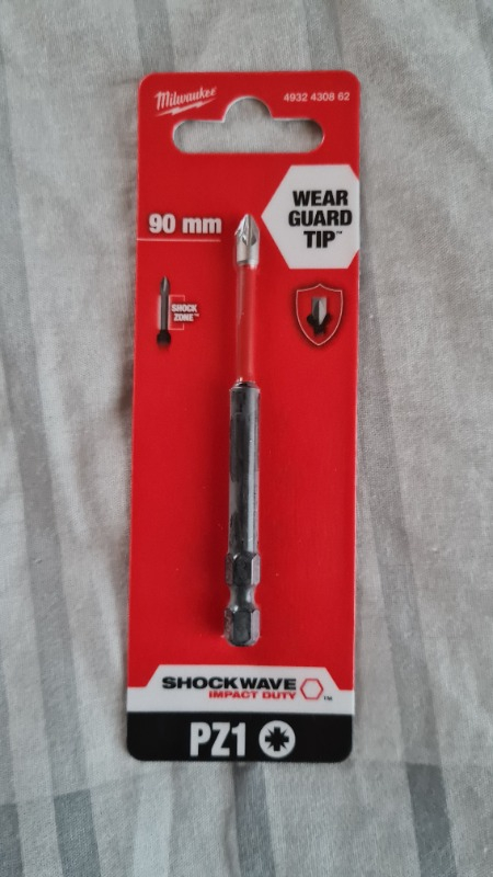 Milwaukee Bits Uç Pz1 90 mm 1'li Paket Shockwave Impact