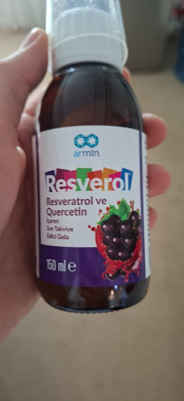 Armin 150 ml Resverol Sıvı Takviye Edici Gıda Resveratrol ve Quercetin İçeren Vitamin Desteği