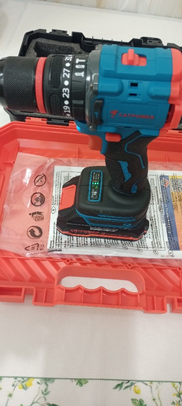 Catpower 1025 Kömürsüz Darbeli Akülü Matkap 20V 2 Ah Lion