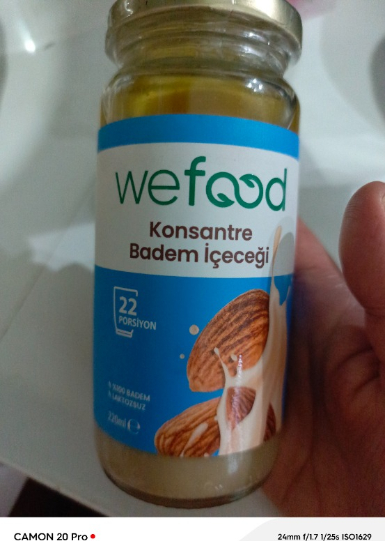 Wefood Konsantre Badem İçeceği 220 gr