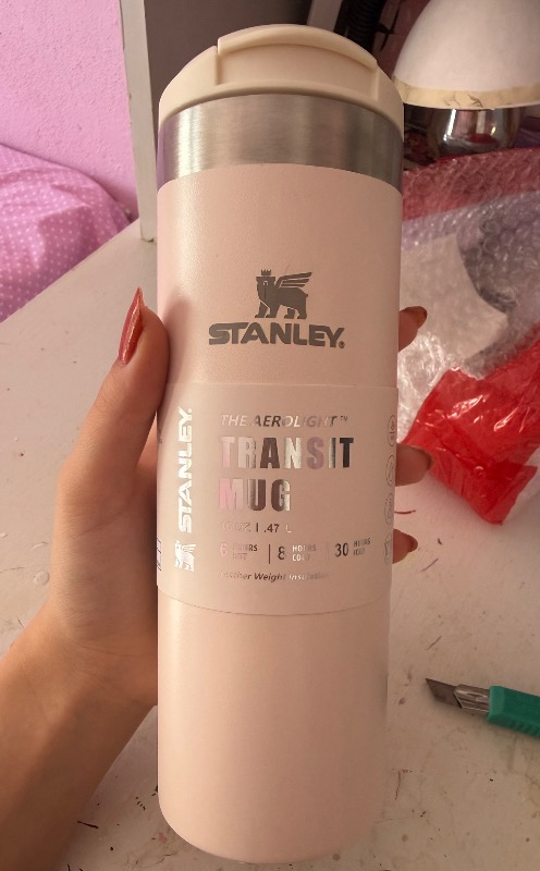 Stanley The Aerolight Transit Mug 0.47 Lt / 16Oz Rose Quartz Metallic