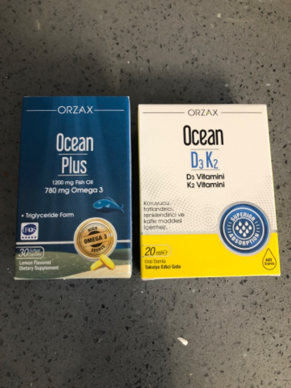 Orzax Ocean D3 K2 Damla 20 ml