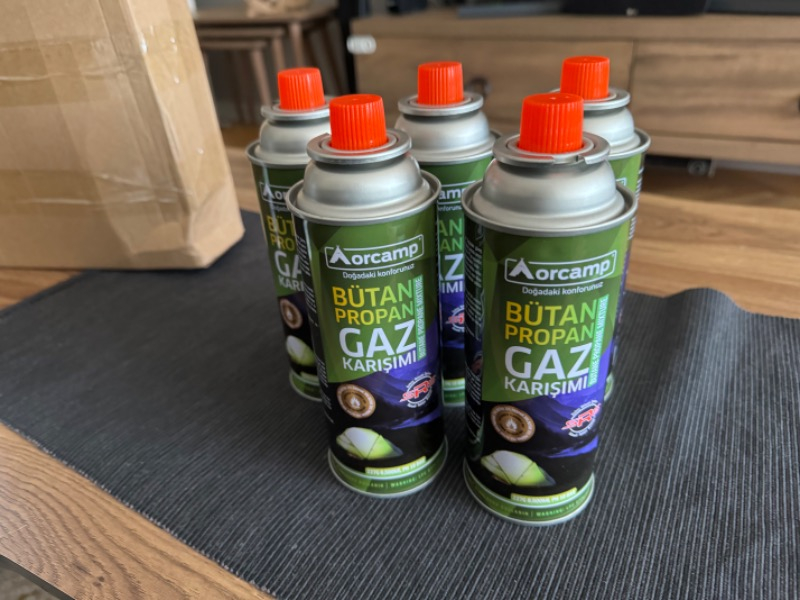 Orcamp Valfli 227 gr Kartuş Tüp 5 Li Paket