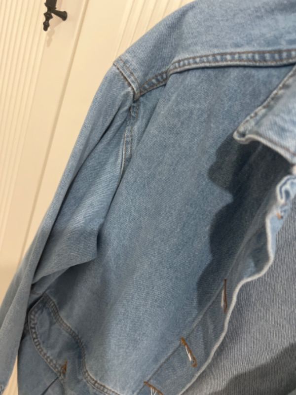 DK Moda Kadın Oversize Mavi Kot Ceket