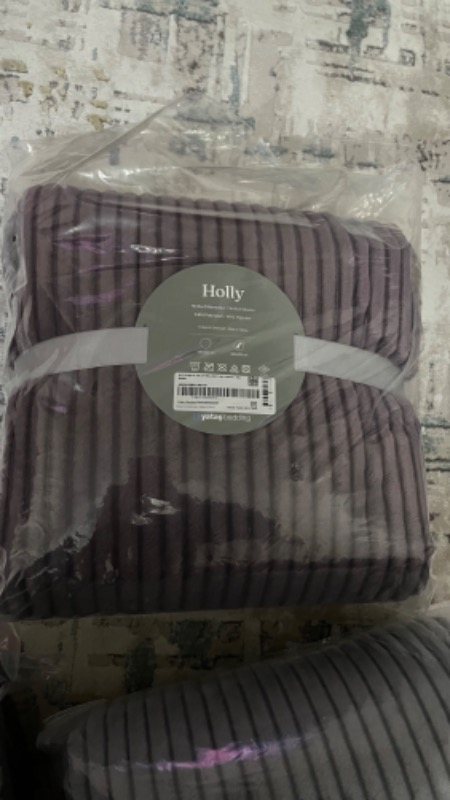 Yataş Bedding Holly Wellsoft Battaniye Çift Kişilik - Gri
