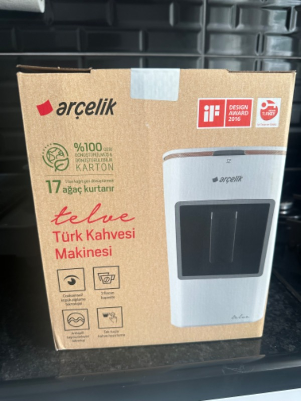 Arçelik K-3300 Siyah Mini Telve Türk Kahve Makinesi
