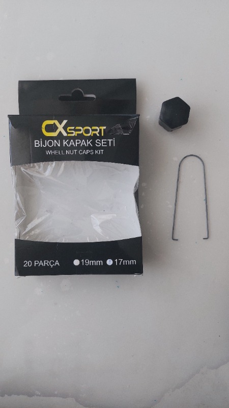 Otocraft Bijon Kapağı 17 mm Siyah 20 Adet
