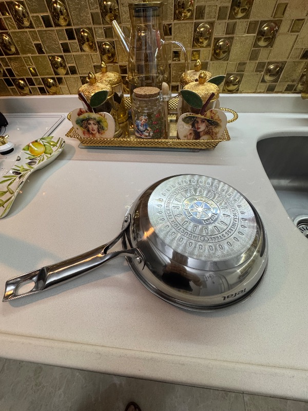 Tefal Duetto Kızartma Tavası Seti 28 cm Titanyum Kaplama Açık Gri Malzeme ile 3 Parça