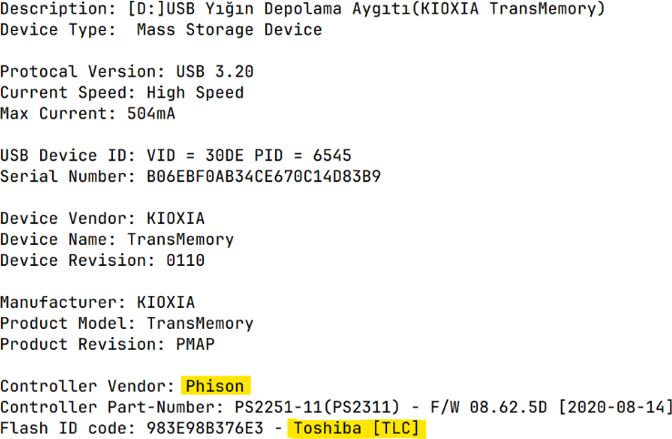 Kioxia 128GB U366 Metal Usb 3.2 Gen 1 Flash Bellek (LU366S128GG4)