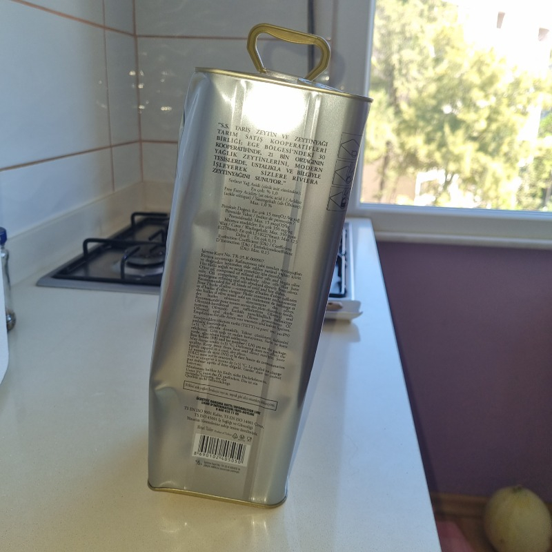 Tariş Riviera Zeytinyağı 5 lt Yerli Üretim Teneke Ambalajda Yüksek Kalite Yağ