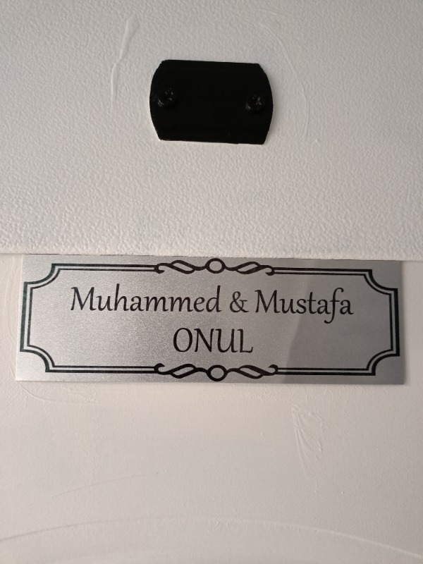 Süblimasyon Gümüş Metal Kapı İsimliği 5. MODEL
