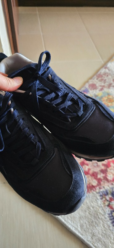 Luvi Sahra Lacivert Süet Hakiki Deri Kadın Sneaker