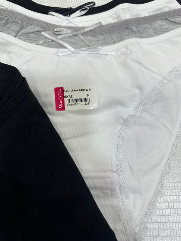 New Lilla 1101 Bikini Kadın T. Dantelli Külot Paketi