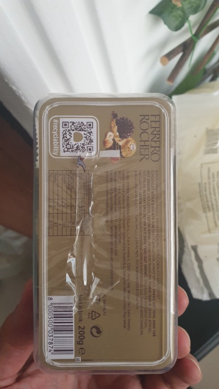 Ferrero Rocher Çikolata 16'lı, 200 gr