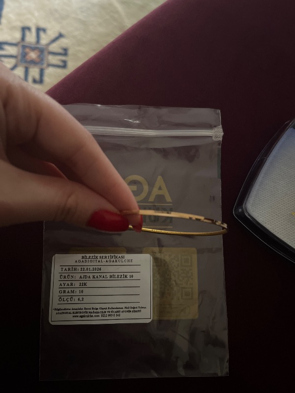AgaKulche 10 Gram 22 Ayar Ajda Altın Bilezik