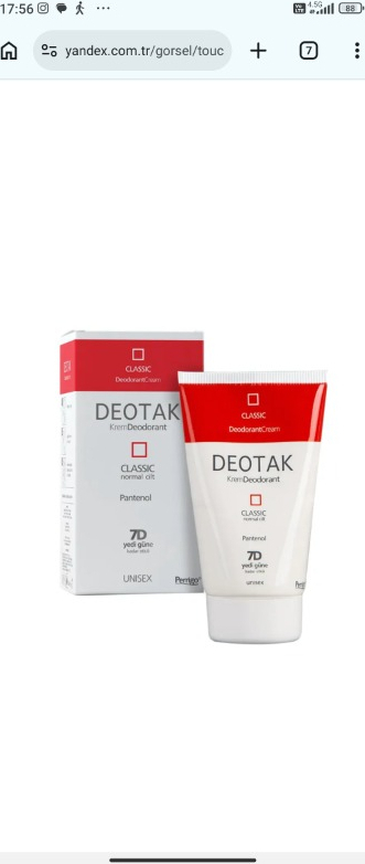 Deotak Klasik Krem Deodorant 35 ml