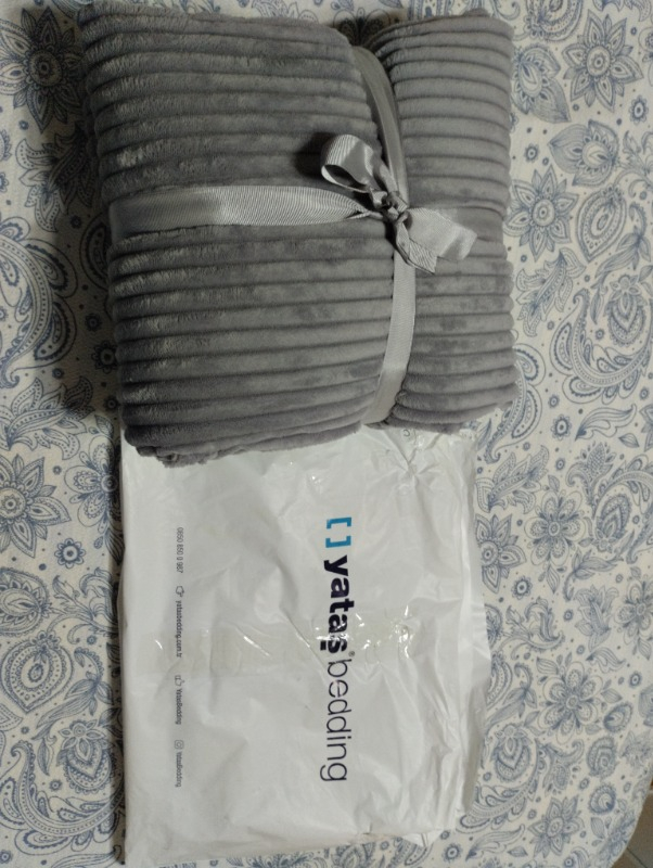 Yataş Bedding Holly Wellsoft Battaniye Çift Kişilik - Gri