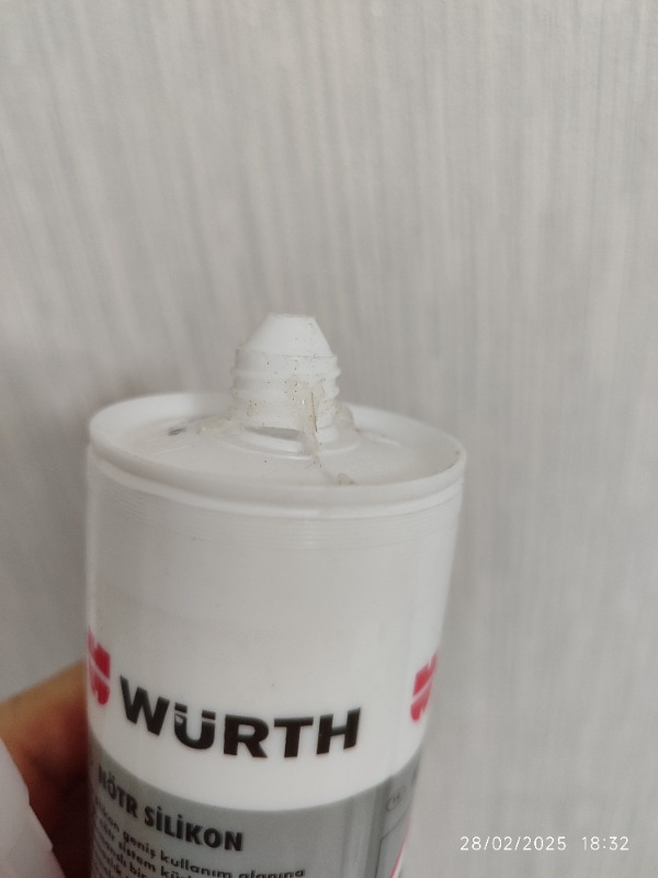 Würth Nötr Silikon şeffaf