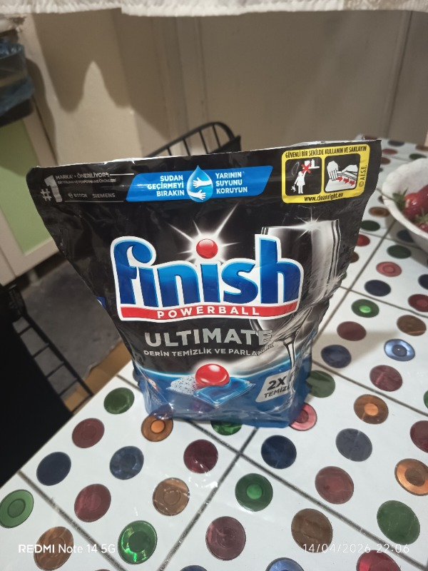 Finish Ultimate 48 Kapsül Bulaşık Makinesi Deterjanı Tableti (1 x 48 Kapsül)