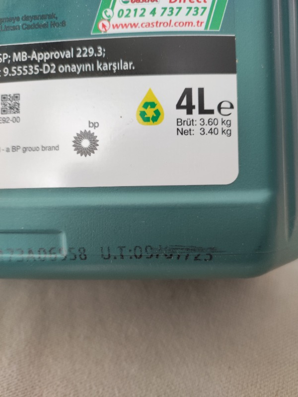 Castrol Magnatec 10W40 A/B 4 Litre Ü.T.2024