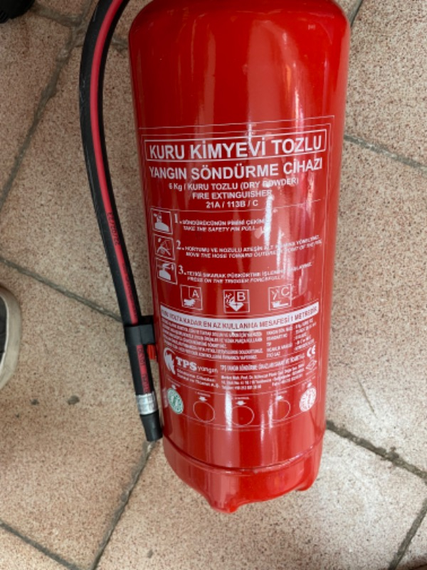 Mapeks Yangın Söndürücü - ''6 Kg".  Tsen 615 Abc  4 Yıl Garantili 