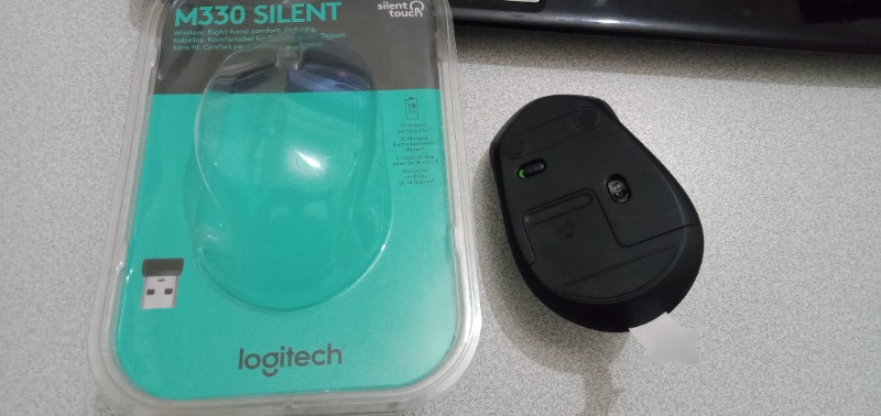 Logitech M330 Sessiz Kablosuz Optik Mouse - Siyah