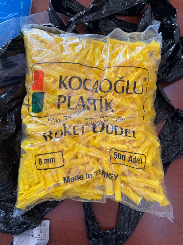 Tok Pazar Sarı Roket Dübel 8mm 500ADET