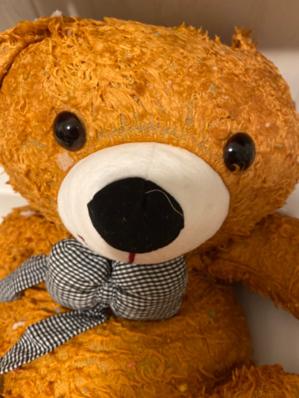 Sole Papyonlu Sevimli Peluş Şaşkın Ayı 80 cm -