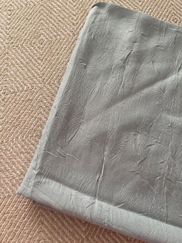 Melodi Scarf Kadın Tesettür Pratik Bambu Kraş Eşarp Mavi
