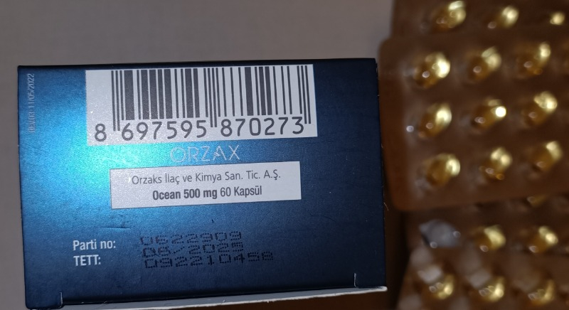 Orzax Ocean Plus 500 Mg Balık Yağı 60 Kapsül - Limon Aromalı