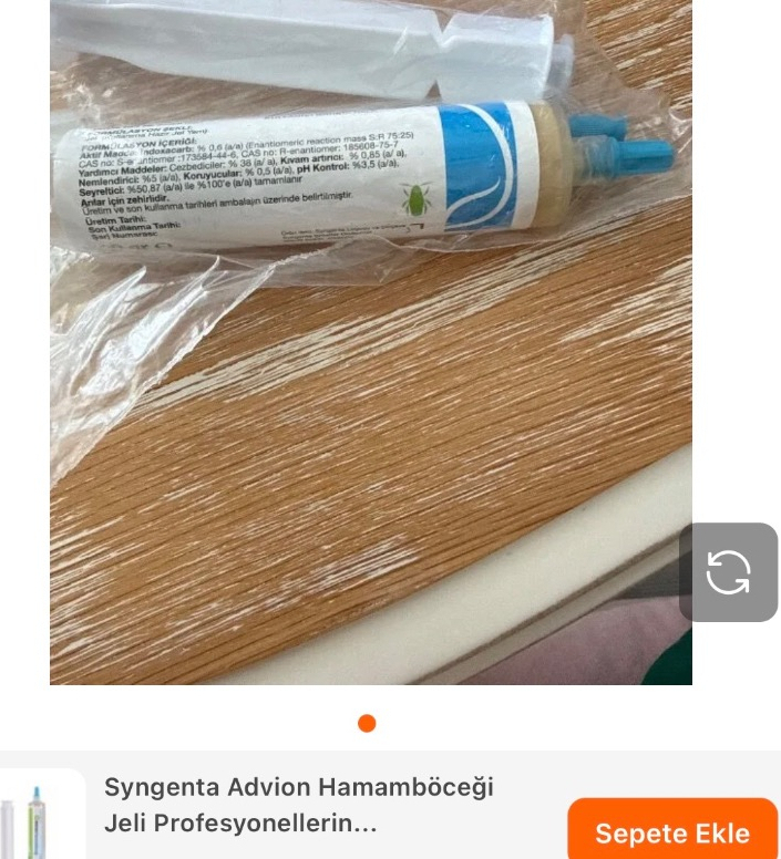 Syngenta Advion Hamamböceği Jeli  Profesyonellerin Tercihi Etkili Uzun Süreli Koruma Sağlayan Jel