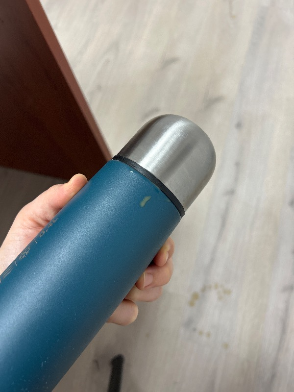 Decathlon Quechua Paslanmaz Çelik Doğa Yürüyüşü Termosu - 0,4 Litre - Mavi