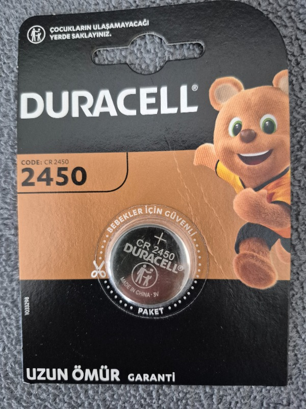 DURACELL 2450 (1’li Paket) Lityum Düğme Piller 3V