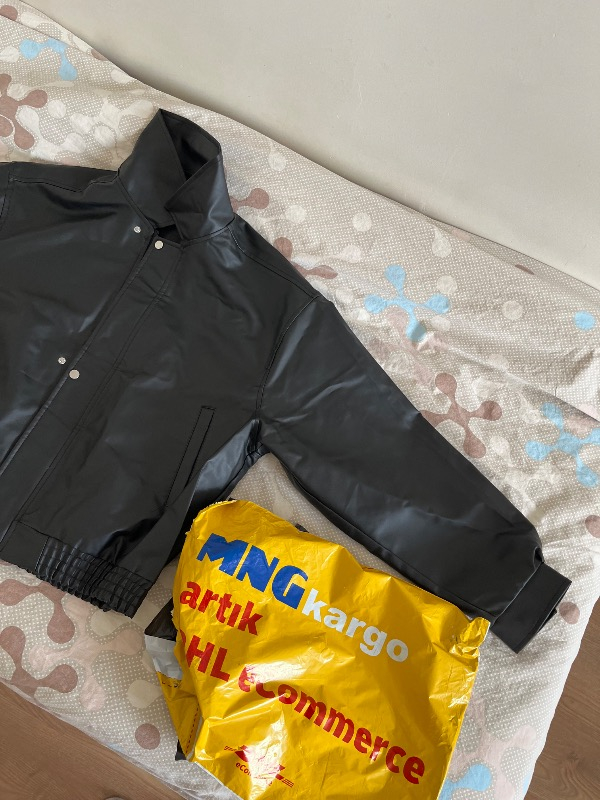 Prifaldi Oversize Vintage Erkek Siyah Deri Ceket