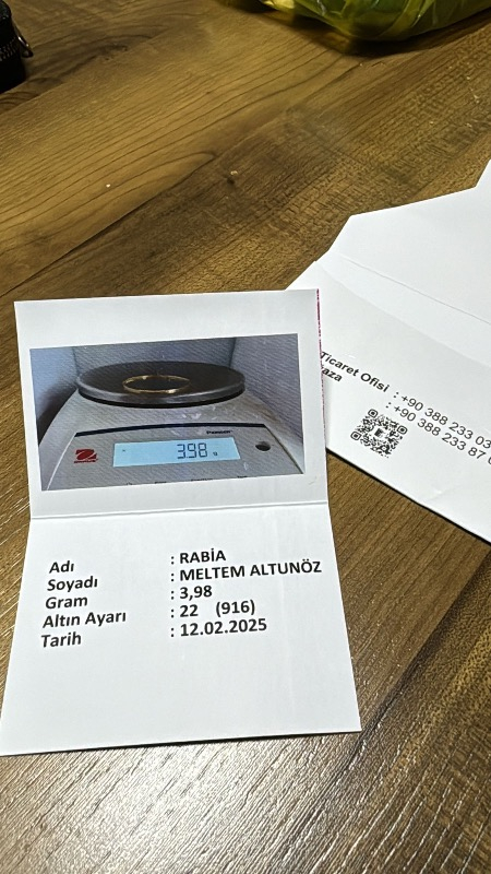 T51 Tuğrul Altın 4 Gr(Gram) 22 Ayar Kibrit Çöpü Bilezik