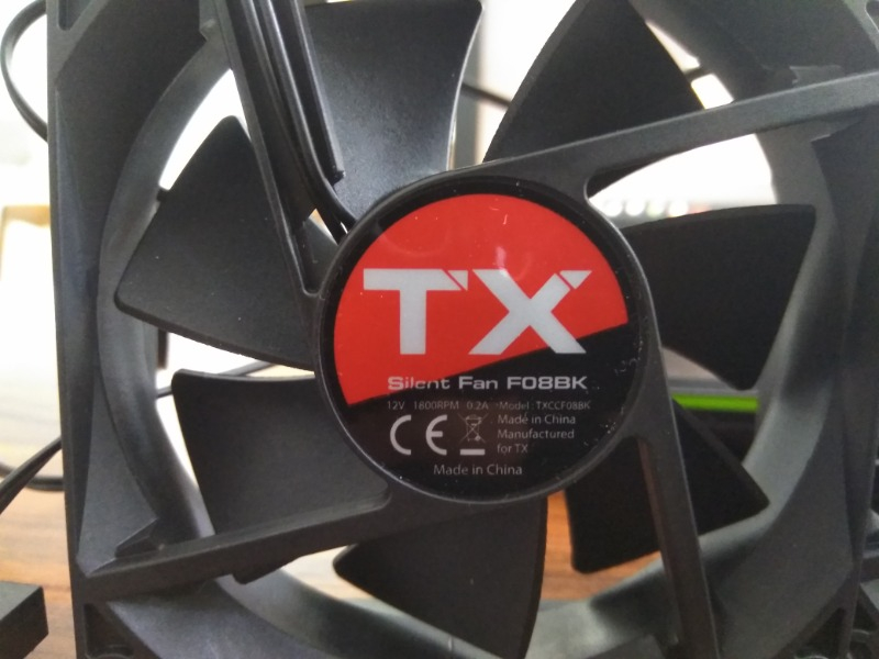 TX 8cm Siyah Kasa Fanı (TXCCF08BK)