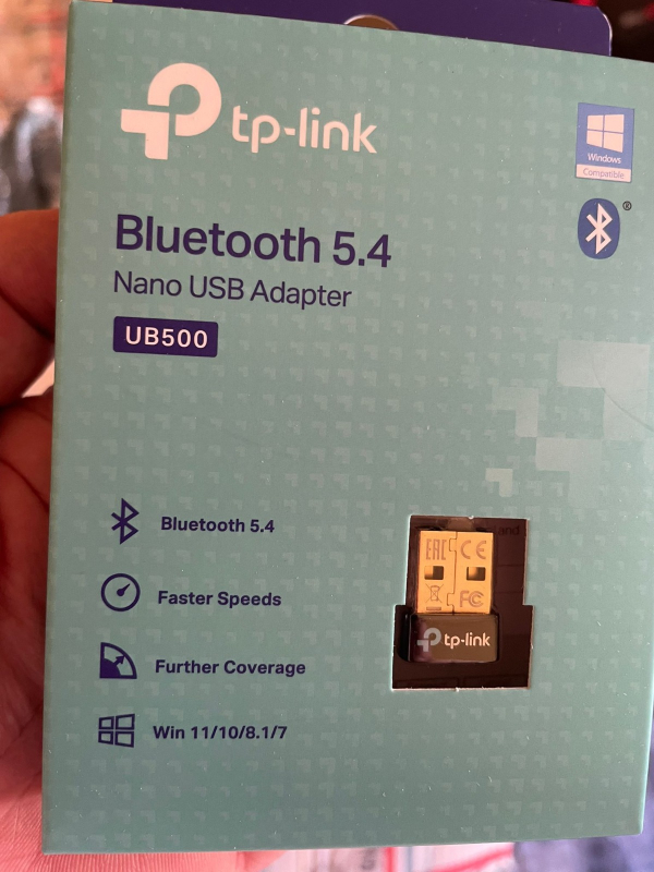 TP-Link UB500 | Bluetooth 5.4 Nano USB Adaptör | Ultra Kompakt Tasarım | Güçlü ve Kararlı Bağlantı | Windows 11/10/8.1/7 Uyumlu