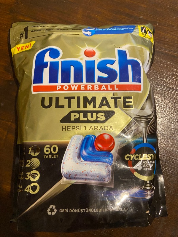 Finish Ultimate Plus 60 Kapsül  Bulaşık Makinesi Deterjanı Tableti (1 x 60 Kapsül)