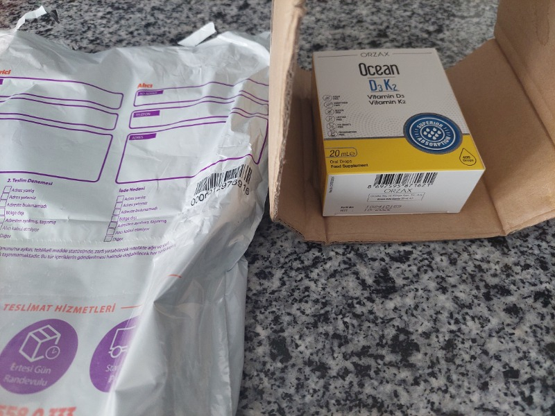 Orzax Ocean D3 K2 Damla 20 ml