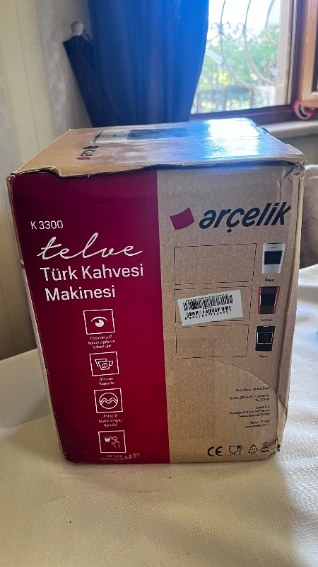 Arçelik K 3300 Mini Telve Kırmızı Türk Kahve Makinesi