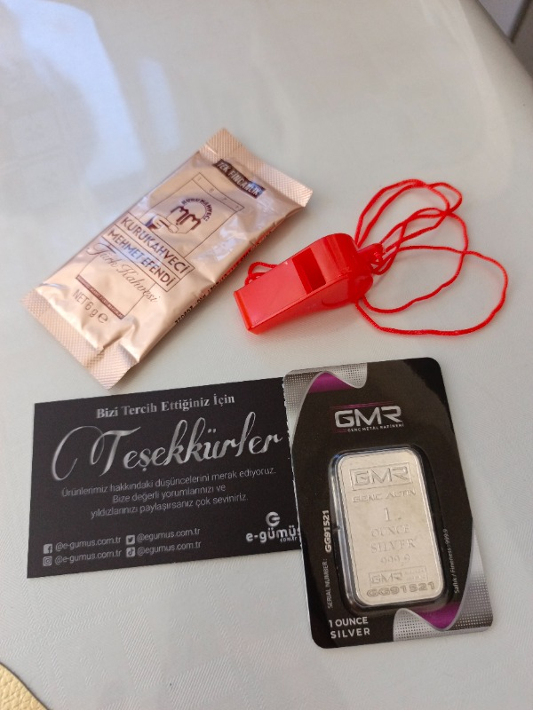 E-Gümüş 1 ONS (31.10 gr) Külçe Gümüş