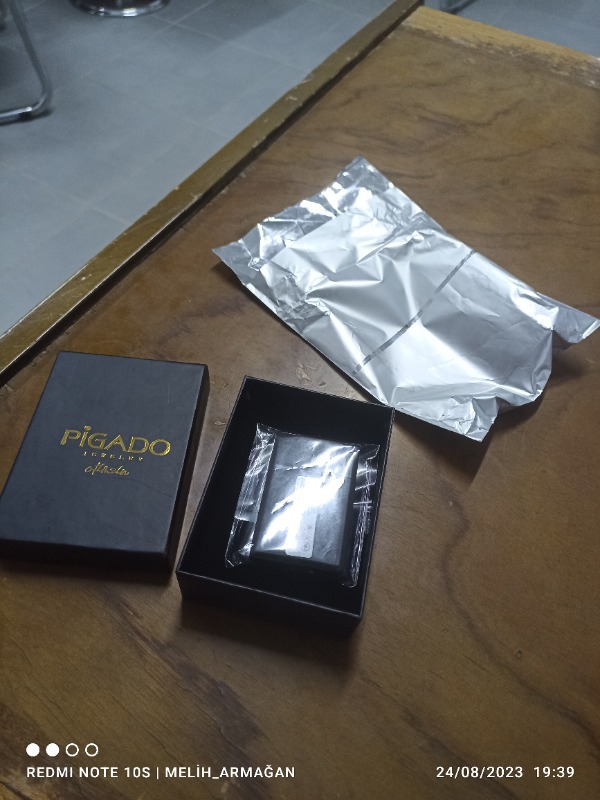 Pigado Isme Kişiye Özel Gazlı Metal Çakmak