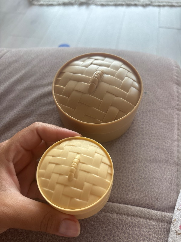 Gökkuşağı Sepeti Çin Mantısı Dumpling Squishy Eğlenceli Hediye +1 Yaş İçin Yumuşak Dokulu Koleksiyonluk 1 adet