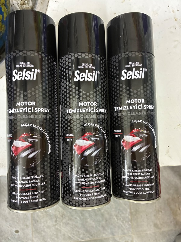 Selsil Motor Temizleme Sprey 500 ml 3 Adet
