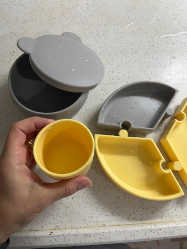 OiOi Silikon Mini Bardak - Mellow Yellow