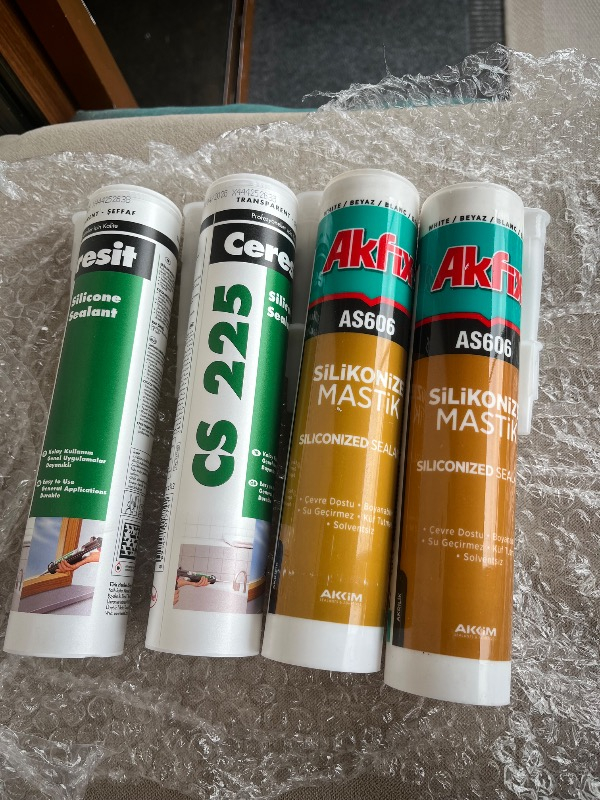 Akfix AS606 Silikonize Mastik - 7 Farklı Renk