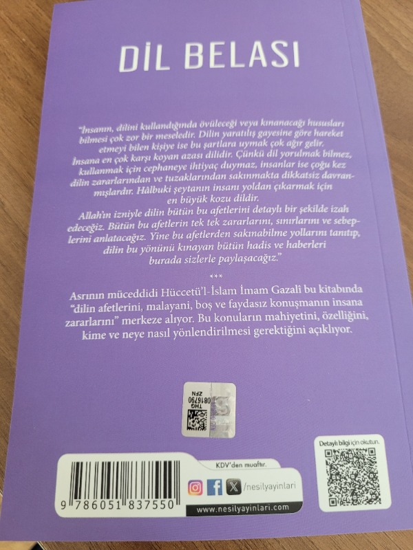 Nesil Yayınları Dil Belası - İmam Gazali